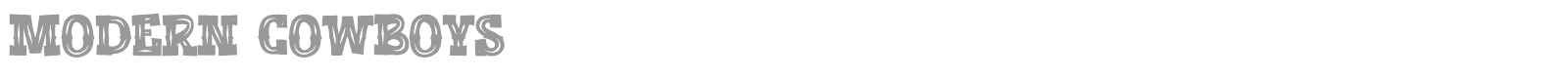 Modern Cowboys font preview
